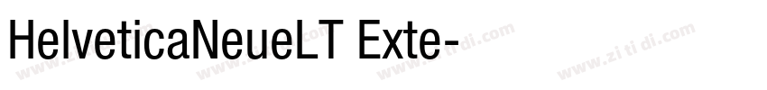 HelveticaNeueLT Exte字体转换
